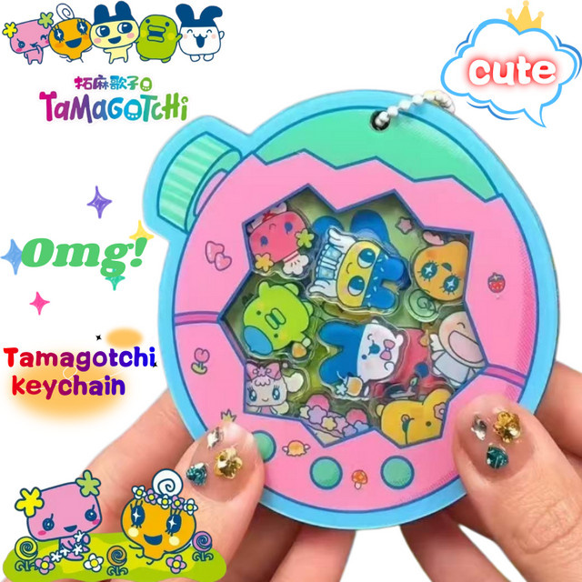 Tamagotchi Mametchi Lovelitchi Anhänger, Puppen-Druck, Unisex - Bild 1