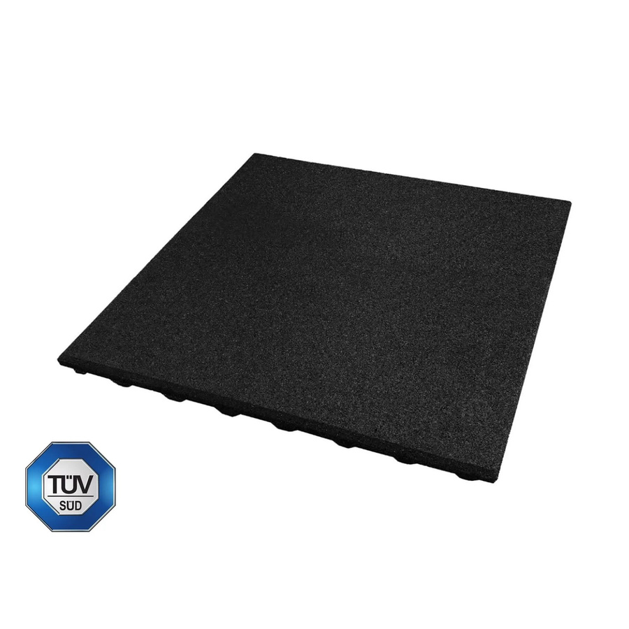 HPFloor Fallschutzmatte Schwarz B/T: 50 x 50 cm, Höhe: 2,5 cm - Bild 2