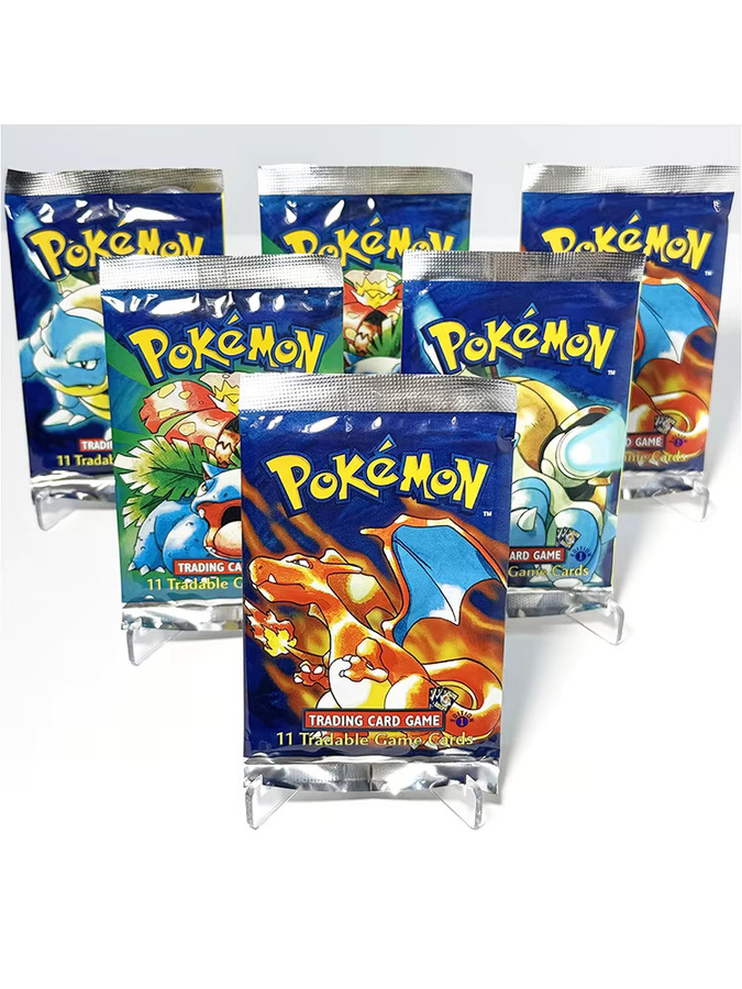Keeppley Pokémon PKM 1999 Basis-Set 1. Auflage Proxy Vintage Booster-Packs, Spielkarten, Englisch, ab 10 Jahren - Bild 5