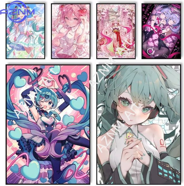 KAYOU Hatsune Miku Poster Illustration in Mehrfarbig - Bild 1