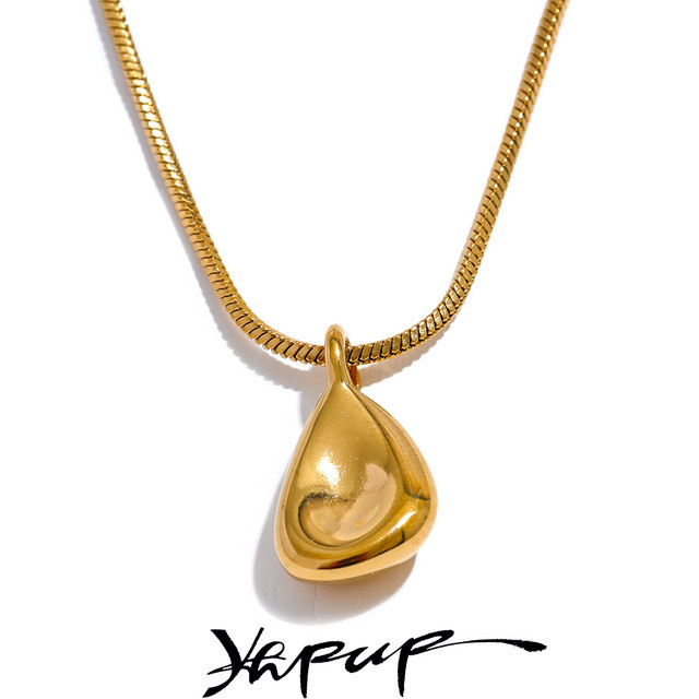 Yhpup Anhänger, Edelstahl, Gold, Unisex - Bild 1
