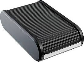 Helit Visitenkartenbox The Personal in Schwarz aus Kunststoff, B: 24,0 cm, H: 6,7 cm, T: 13,6 cm - Bild 3