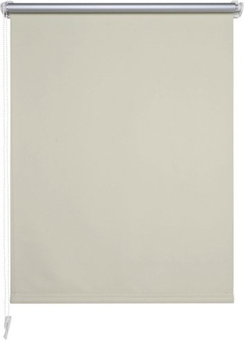 LIEDECO Klemmfix Rollo aus Polyester in Beige, blickdicht und thermoisolierend, B: 150 cm x H: 45 cm x T: 1 cm - Bild 1