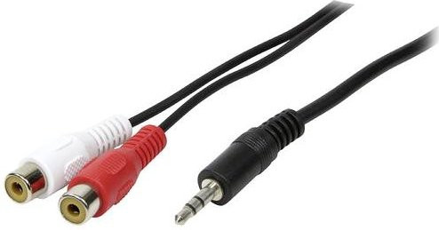 LogiLink CA1047 Audio Anschlusskabel Cinch auf 3,5 mm Klinke, Schwarz (matt) - Bild 1