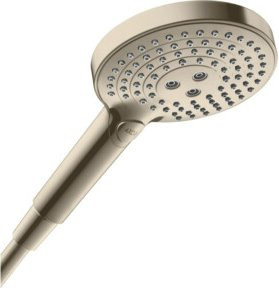 Hansgrohe Axor Handbrause EcoSmart mit 3 Strahlarten in gebürstetem Nickel, Durchmesser: 12 cm - Bild 1