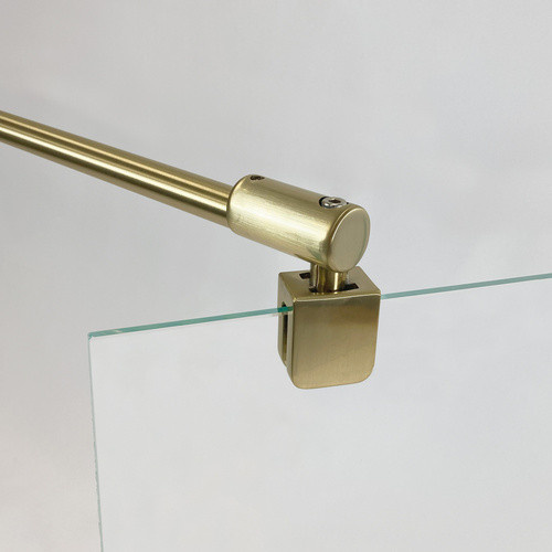 Breuer Drehtür Elana 2.0 Glas grau getönt Gold gebürstet B: 90 cm, H: 200 cm - Bild 1