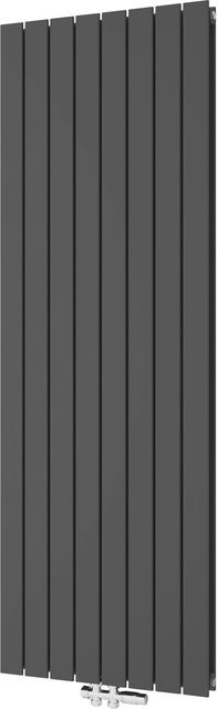 Duschparadies Flachheizkörper Paneelheizkörper für Warmwasserbetrieb, Farbe: Anthrazit, B/H: 60,2 x 180 cm, 2317W, Doppellagig - Bild 1