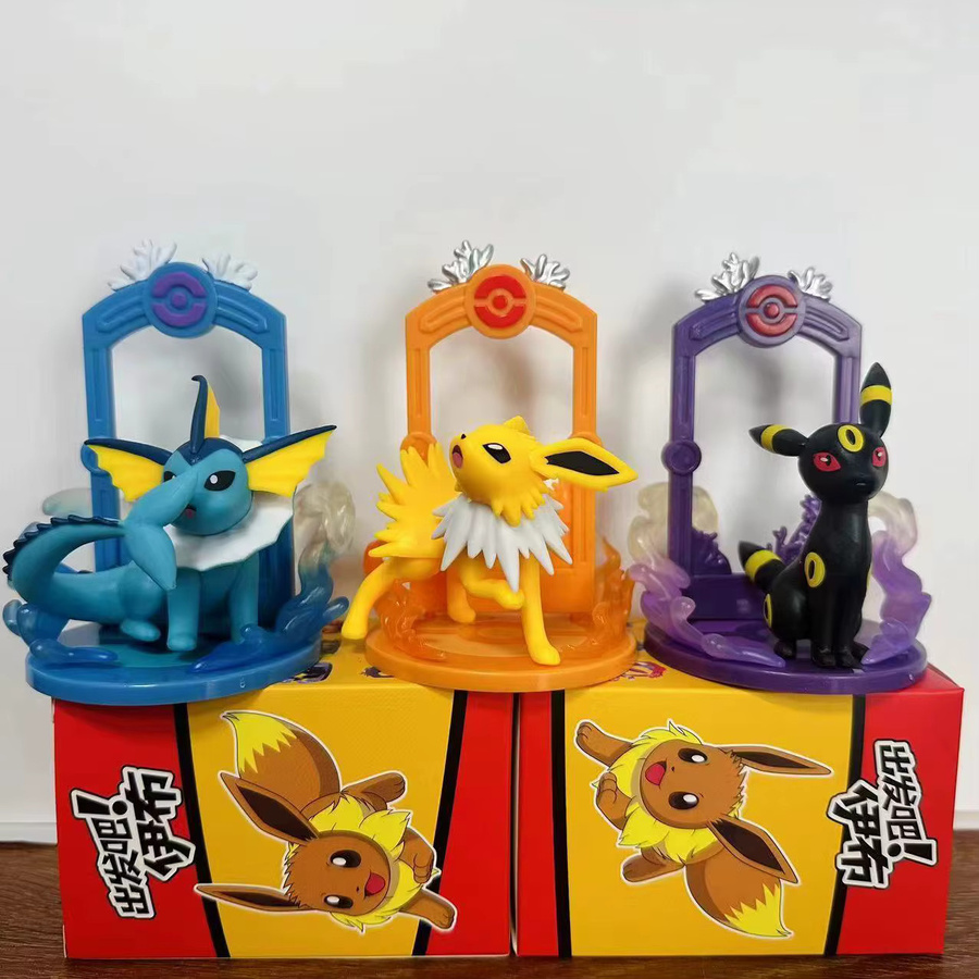 Potdemiel Pokémon Eevee Evolution Figurenset, 9-teiliges Set - Bild 3