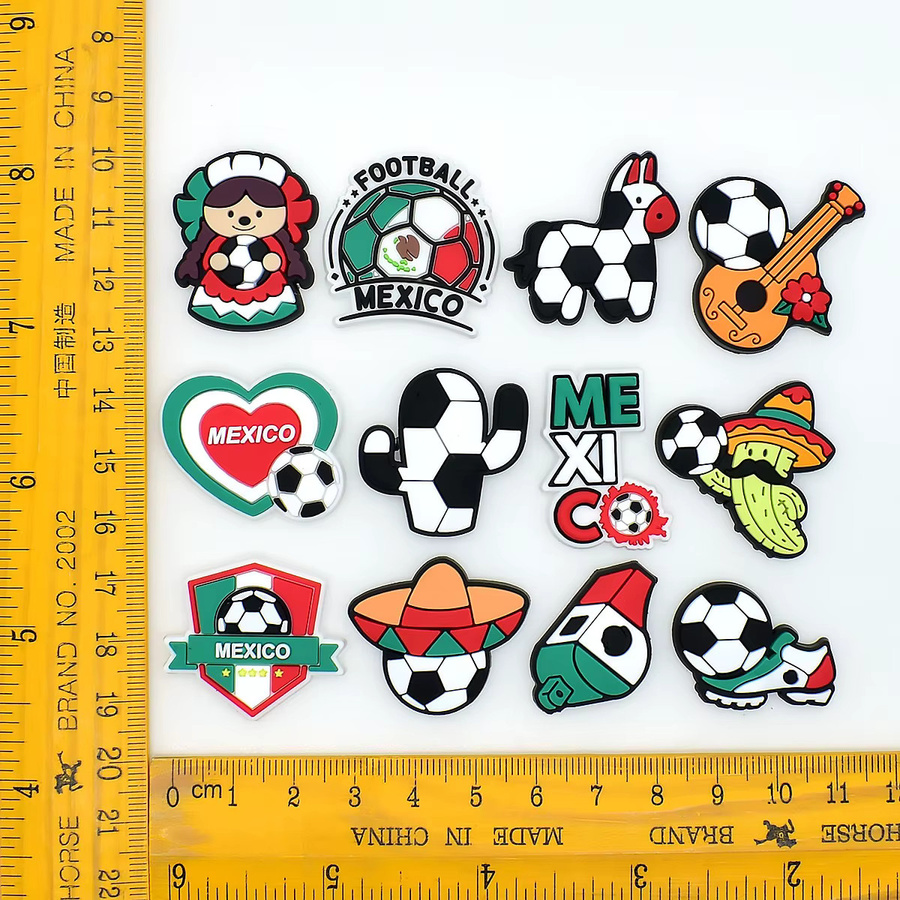 Happye&TiTi Schuhanhänger Fußball-Mexiko, PVC, Kinder - Bild 3
