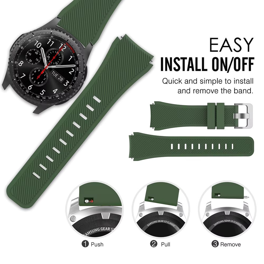 apband Uhrenarmband Silikon, green, Redmi Watch 5 Active, Redmi Watch 5 Lite, 22 mm - Bild 2