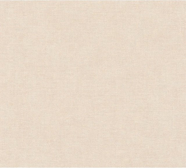A.S. Création Vliestapete Uni Struktur-Optik in Beige, Breite: 0,53 m, Länge: 10,05 m - Bild 1