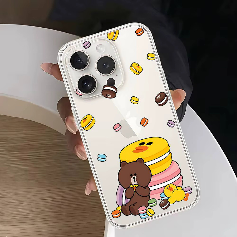 I-LineS Friends Niedrige Handyhülle für iPhone 11 bis 17 Pro Max Mini Plus, transparente und stoßfeste Hülle - Bild 6