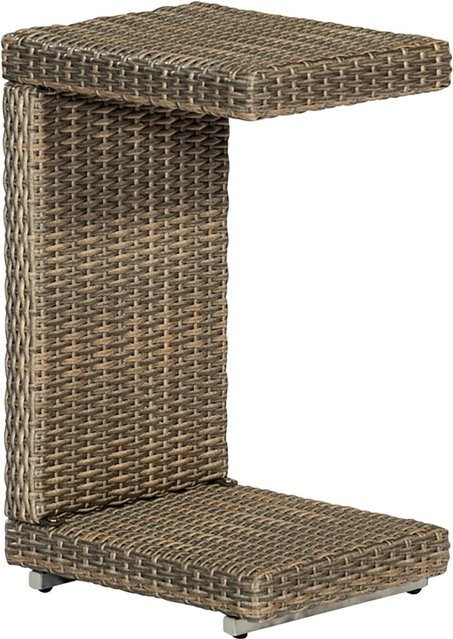 Merxx Gartentisch Andalusia rechteckig aus Aluminium B/T: 64 x 33 cm - Bild 1