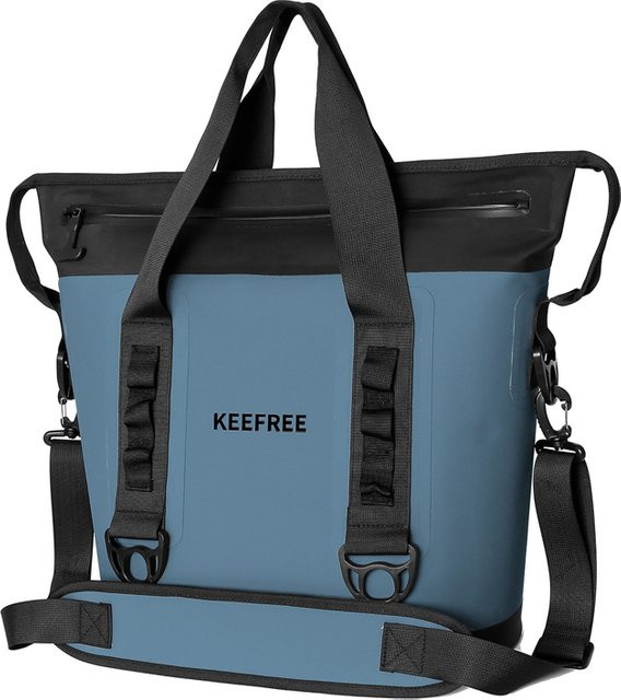 Oeny Wasserdichte Thermoisolierte Kühltasche aus TPU für Outdoor, Camping und Angeln in Grau oder Blau, 42 Liter - Bild 1