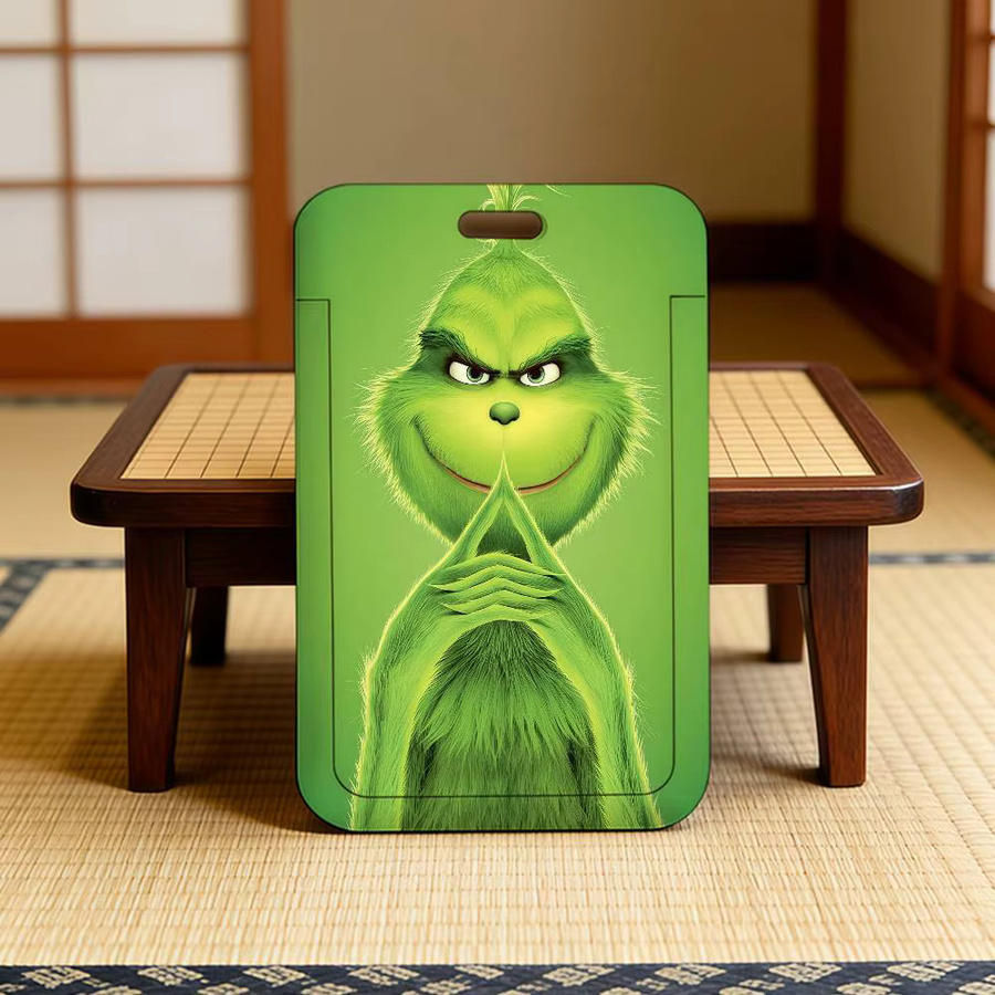 GRINCH Cartoon Kartenhalter für Ausweise und Mitarbeiterausweise in Grün aus Kunststoff - Bild 5