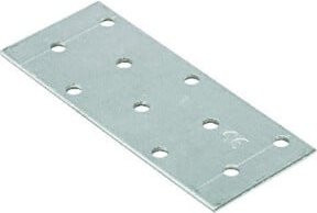 domax Lochplatte aus Stahl, verzinkt, Farbe: Silber, B/T/H: 300 x 200 x 2,0 mm - Bild 1