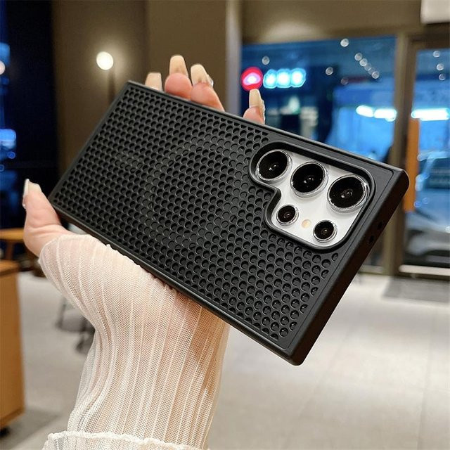 MagSafe Magnethülle mit Wärmeableitung für Samsung Galaxy S25 S24 S23 FE S22 Ultra Plus und S23 in Schwarz - Bild 1