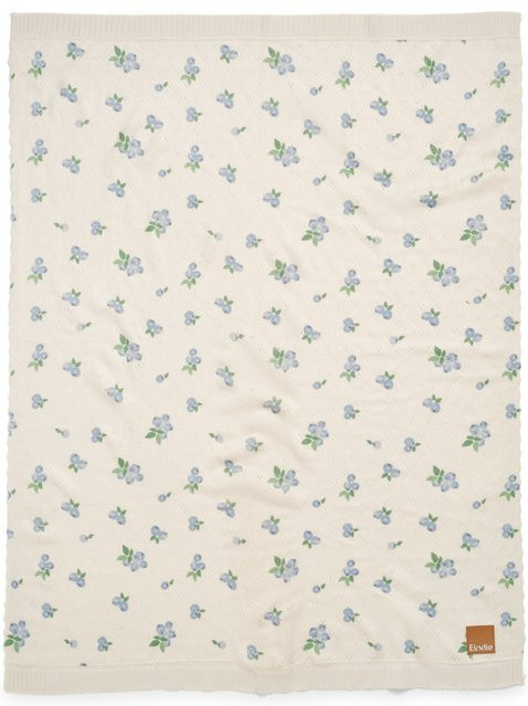 Elodie Pointelle Decke Blueberry Bliss in Blau und Weiß, B/B: 100 x 75 cm - Bild 1