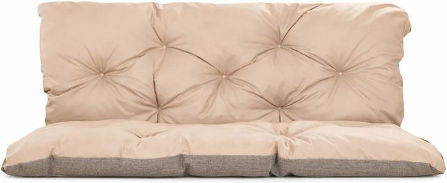 Setgarden Enkel Set Palettenkissen in Beige bestehend aus 1 Sitzkissen und 1 Rückenkissen B/T/H: 120 x 60 x 60 cm - Bild 1