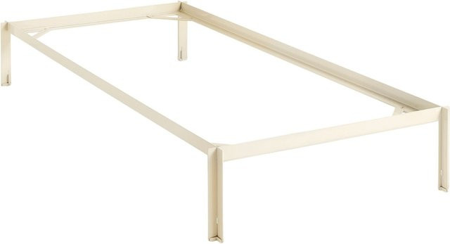 HAY Connect Bed in Weiß aus pulverbeschichtetem Metall im Industrial Design - Bild 1