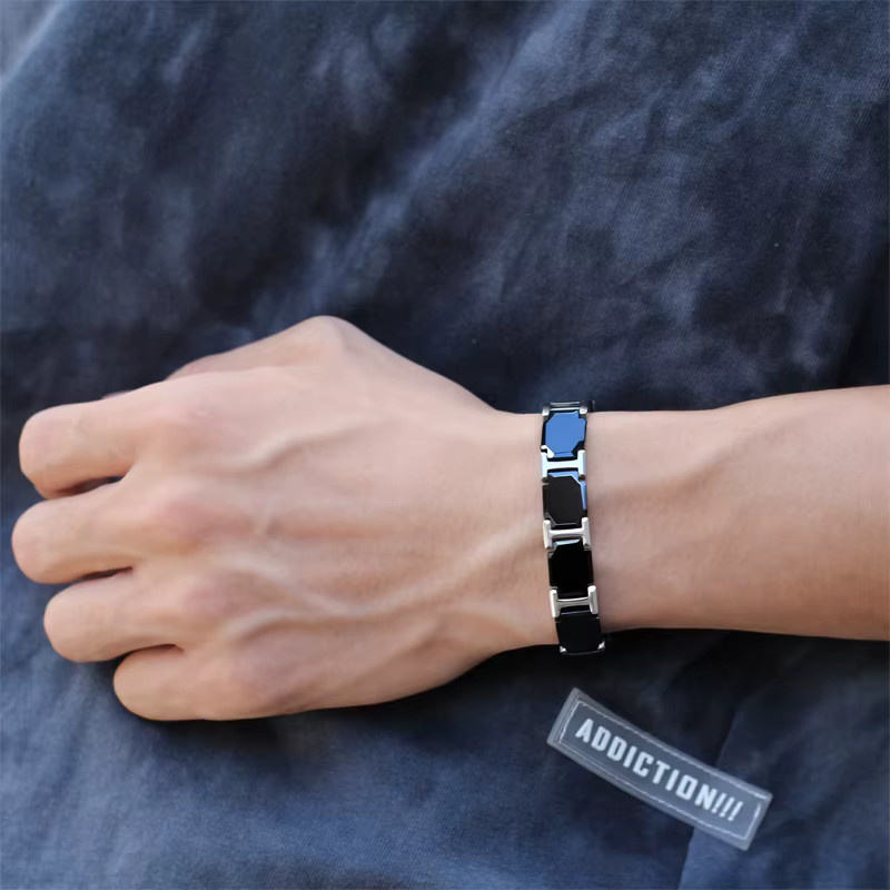 Aradoo Armband, Titan, Edelstahl, Magnet Schnalle, Unisex - Bild 2