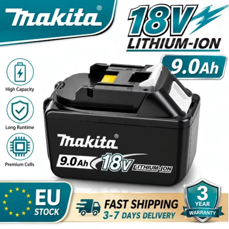 Makita Akku BL1890 18V 9,0Ah Schwarz kompatibel mit LXT BL1860 und BL1850 - Bild 1