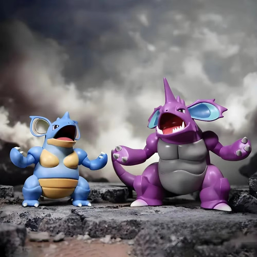 Potdemiel Nidoqueen und Nidoking Actionfiguren, Pokémon, 2-teiliges Set - Bild 1
