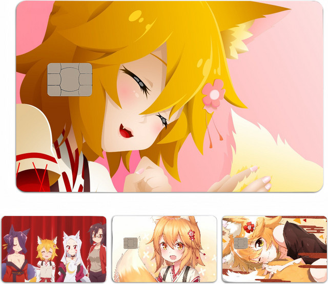 Wasserdichter Senko San Cartoon Aufkleber für Kreditkarten und Metro-Karten in Multicolour - Bild 1