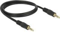 Delock 83435 Audio Anschlusskabel mit 3,5 mm Klinkensteckern, Schwarz, 1 m - Bild 2