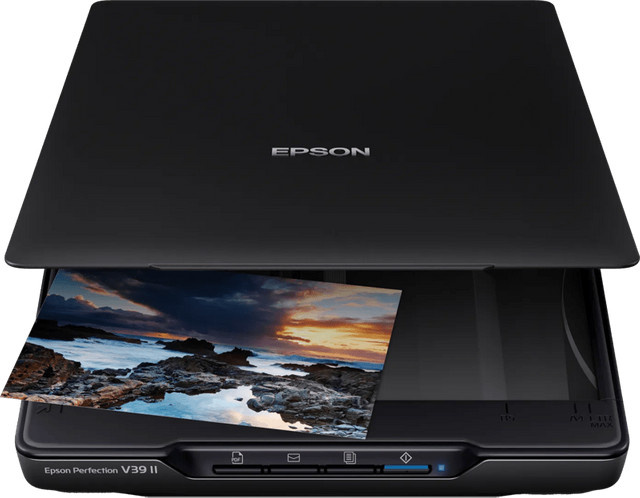 Epson Perfection V39II Flachbettscanner in Schwarz mit 4800 x 4800 dpi und USB-A Anschluss - Bild 1