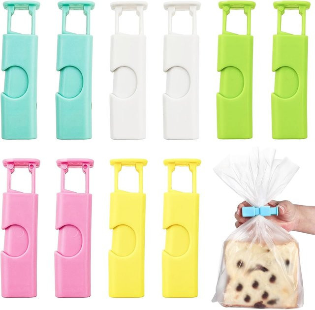 Wiederverwendbare Frischhalteclips von lazyishhouse aus Kunststoff für Brotbeutel und Snacks zur Küchenorganisation - Bild 1