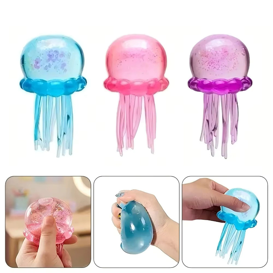 NeeDoh Quallen- & Würfel-Squish-Spielzeug, weiches Gelatine-Sensorik-Stressabbau-Spielzeug - Bild 2