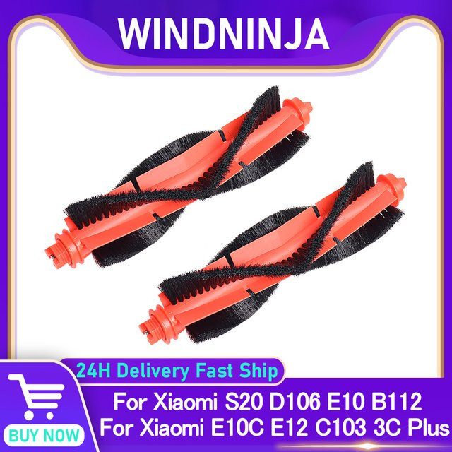 WINDNINJA 3C Plus Hauptbürste Enhanced Edition für Xiaomi S20 E10 E12 B112 C103 D106 E10C Staubsauger-Zubehör aus Kunststoff - Bild 1