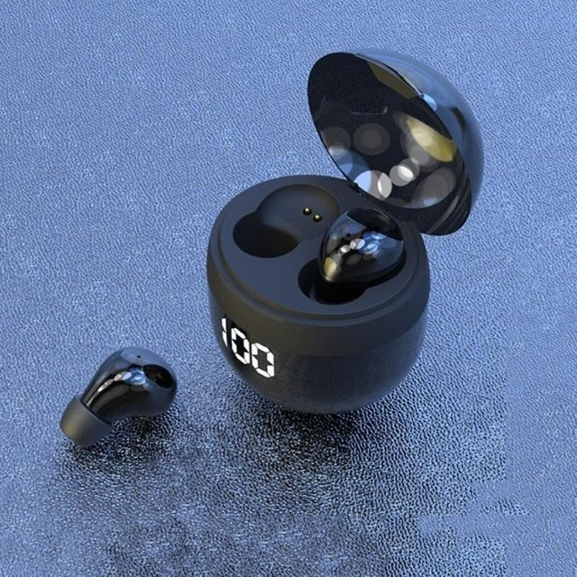 YJMP Electronic SM001 Unsichtbare In-Ear-Kopfhörer mit Bluetooth 5.3, Rauschunterdrückung und Mikrofon, Schwarz - Bild 1