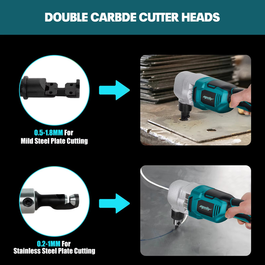 Makita Kabelloser Bürstenloser Metall-Nibbler für 18V Akku zum Schneiden von Edelstahl und Aluminium - Bild 5