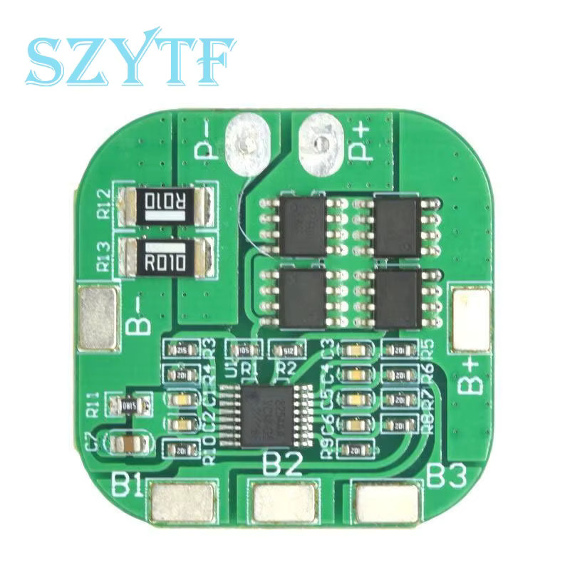SZYTF 4S Li-Ion BMS PCM Batterieschutzmodul für 14,8 V / 16,8 V 20A Lithium-Batterien, Farbe: Grün - Bild 2