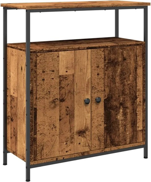 vidaXL Sideboard in Altholz-Optik aus Holzwerkstoff und Stahl, braun, B/T/H: 70 x 30 x 80 cm - Bild 1