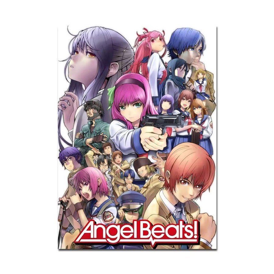 Retro A-Angel Beats Film Aufkleber aus Kraftpapier in Multicolor für dein Zimmer oder Café - Bild 7