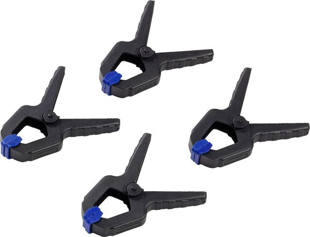 LUX-TOOLS Leimklemmen 4-teilig in Schwarz mit 25 mm Öffnungsweite - Bild 1