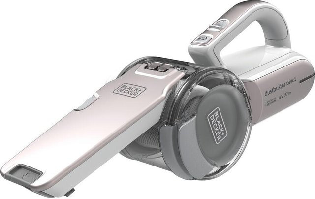 Black & Decker Pivot 18V Akku-Handstaubsauger in Schwarz mit Display und Wandhalterung - Bild 1