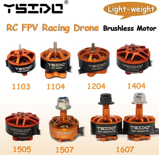 YSIDO Bürstenloser Motor Orange für RC FPV Racing Drone und Quadcopter DIY Upgrade - Bild 1