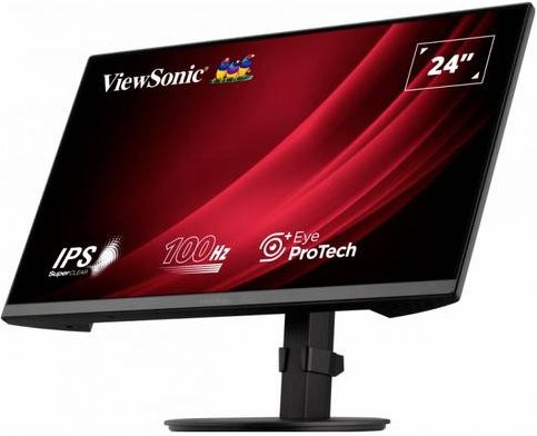 Viewsonic VG2408A LED-Monitor in Schwarz mit 23.8 Zoll IPS-Display, Full HD 1920 x 1080, 100 Hz, HDMI, DisplayPort und USB - Bild 1