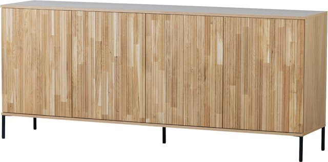 Kommode MOUTIQUE ALLURE aus Eiche Massivholz in Braun, B/T/H: 200 x 44 x 85 cm - Bild 1