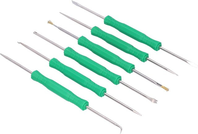 DIYelecs 6er Set Elektronisches Löt- und Schweißwerkzeug für PCB-Reinigung in Grün - Bild 1