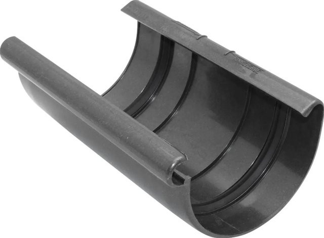 Marley Rinnenverbindungsschale RG 125 Halbrunde Dachrinne in Anthrazit-Metallic - Bild 1