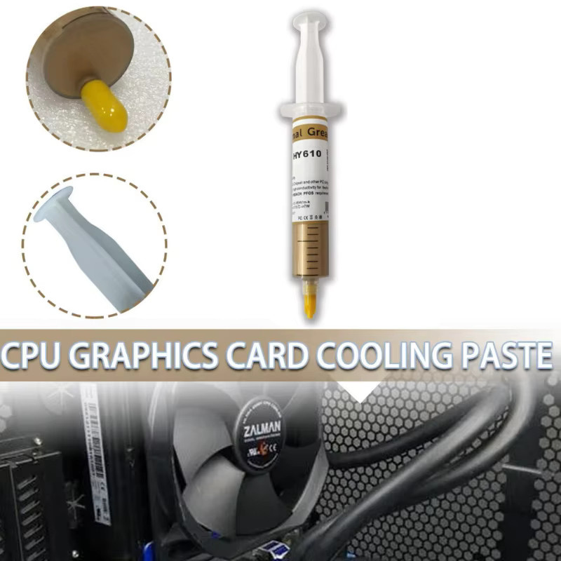 Halnziye HY610 Wärmeleitpaste Gold 30 g Silikon-Wärmeleitpaste für CPU-Wärmeübertragungen - Bild 4