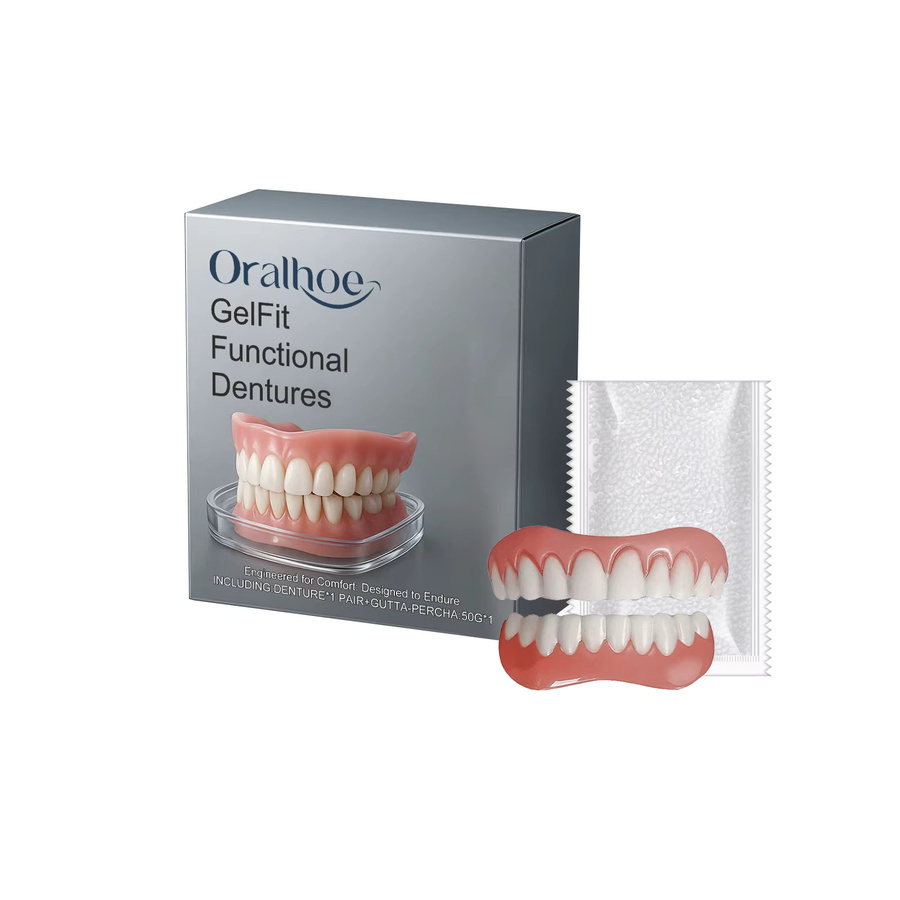 Oralhoe Silikon-Prothesen Set, künstliche Zähne, weich - Bild 2