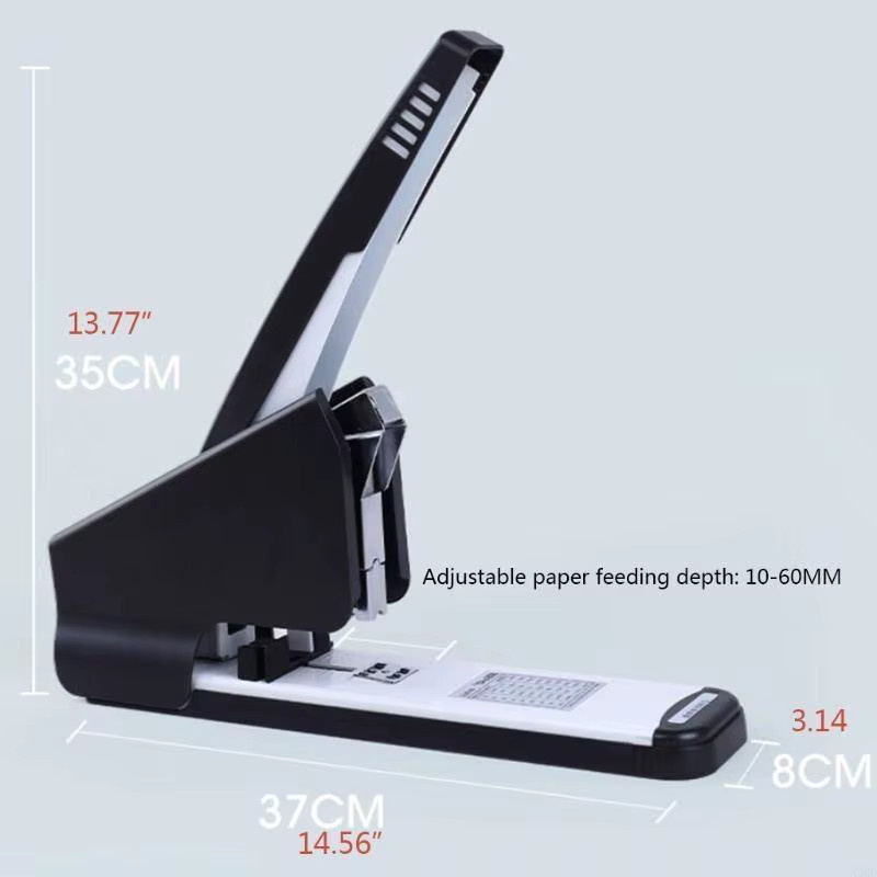 Heavy Duty Büro-Hochleistungshefter in Schwarz mit 210 Blatt Papierkapazität und integrierter Heftklammer-Aufbewahrungsbox - Bild 5