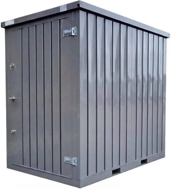 LagercontainerXXL Lagercontainer mit Einflügeltür und Doppelverriegelung in Quarzgrau RAL7039, B/T/H: 228 x 150 x 209 cm - Bild 1