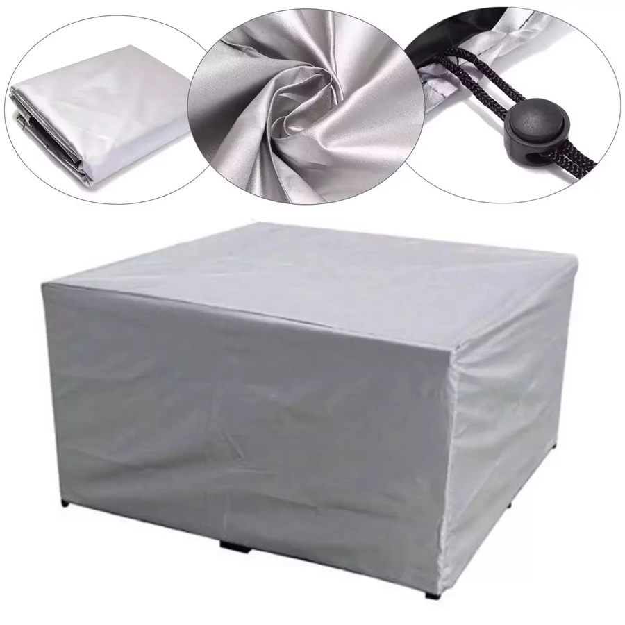 MY·BAKERMAN Wasserdichte Gartenmöbel Schutzhülle für Stühle, Sofa und Tisch in Grau/Silber - Bild 2